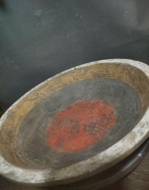 古玩陶瓷漢代陶洗真品鑒賞圖