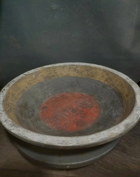 古玩陶瓷漢代陶洗真品鑒賞圖