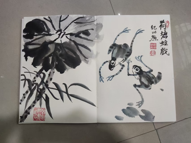 古玩字畫紀明勛花鳥冊頁拍賣，當前價格188元