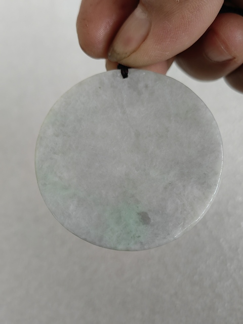 古玩玉器天然翡翠雕“山水牌”拍賣,當前價格298元