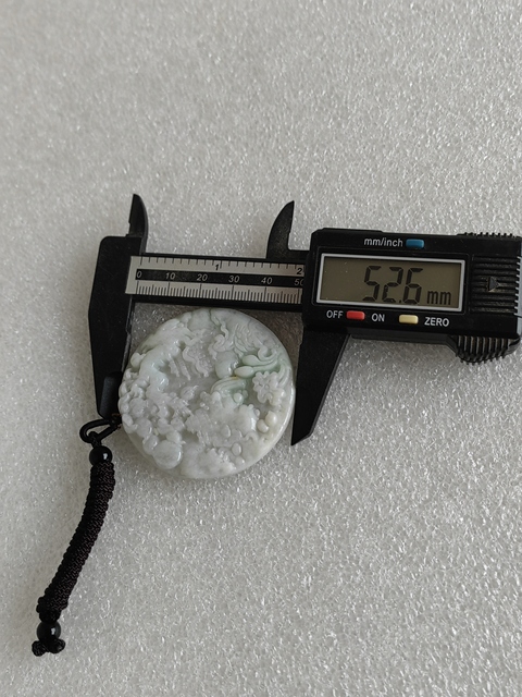古玩玉器天然翡翠雕“山水牌”拍賣,當前價格298元