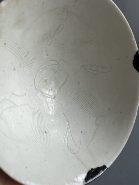 古玩陶瓷北宋青白釉刻雙面工刻花斗笠盞拍賣,當前價格1800元