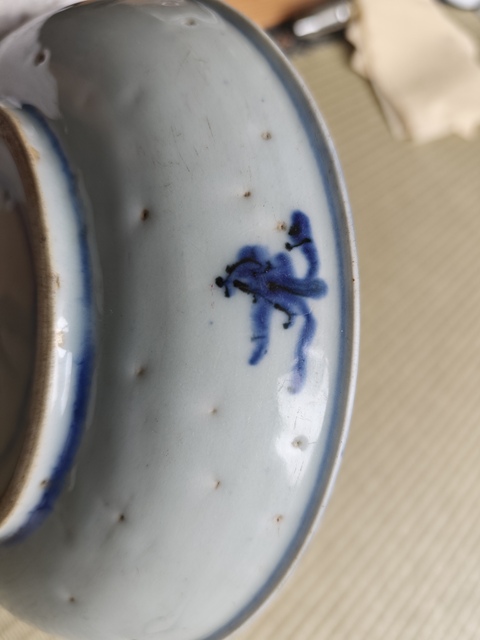 古玩陶瓷清初.青花人物故事紋盤拍賣,當前價格2580元