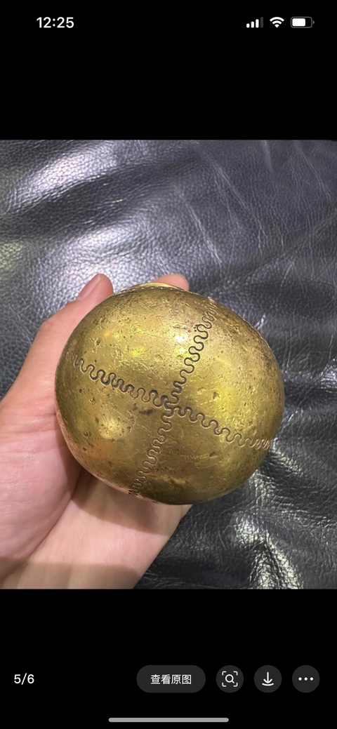 古玩銅器銅鎏金尸陀頭像真品鑒賞圖