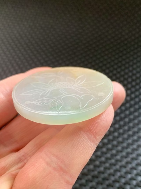 古玩玉器清代翡翠雕“福壽牌”拍賣，當前價格8000元