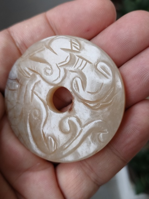 古玩玉器龍璧真品鑒賞圖