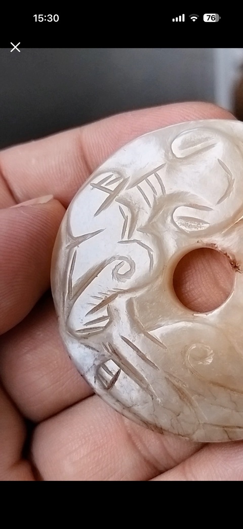 古玩玉器龍璧真品鑒賞圖