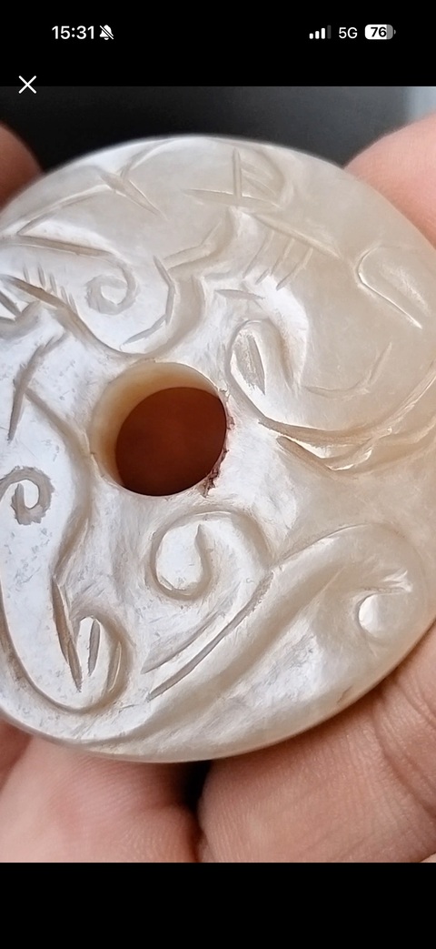古玩玉器龍璧真品鑒賞圖