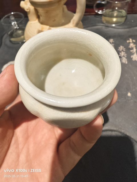 古玩陶瓷青白釉瓜棱罐拍賣，當前價格888元