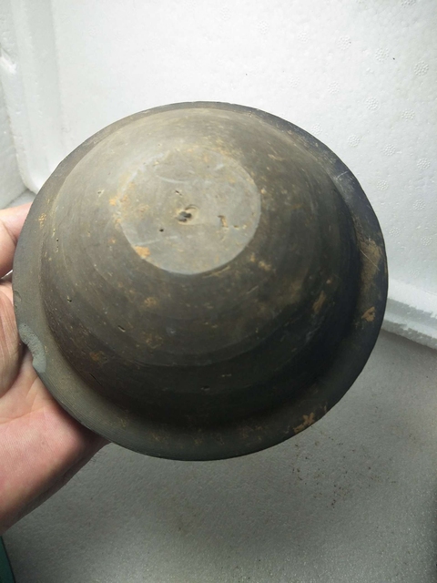 古玩陶瓷漢代灰陶碟型缽拍賣，當前價格280元