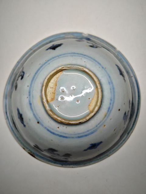 古玩陶瓷青花獅紋碗真品鑒賞圖