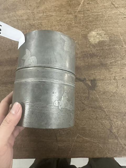 古玩銅器茶葉罐真品鑒賞圖