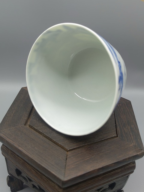 古玩陶瓷青花山水人物紋茶杯拍賣,當前價格5200元