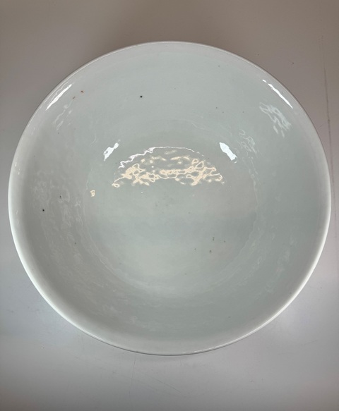 古玩陶瓷清同治 粉彩魚藻紋大碗真品鑒賞圖