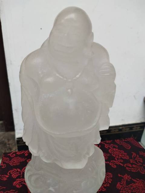 古玩玉器琉璃佛真品鑒賞圖