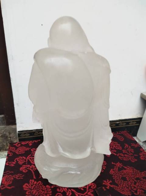 古玩玉器琉璃佛真品鑒賞圖