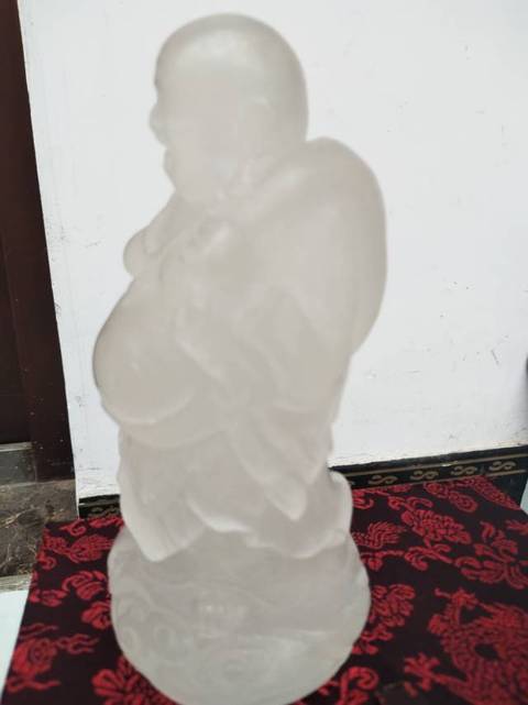 古玩玉器琉璃佛真品鑒賞圖
