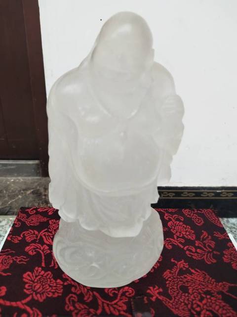 古玩玉器琉璃佛真品鑒賞圖