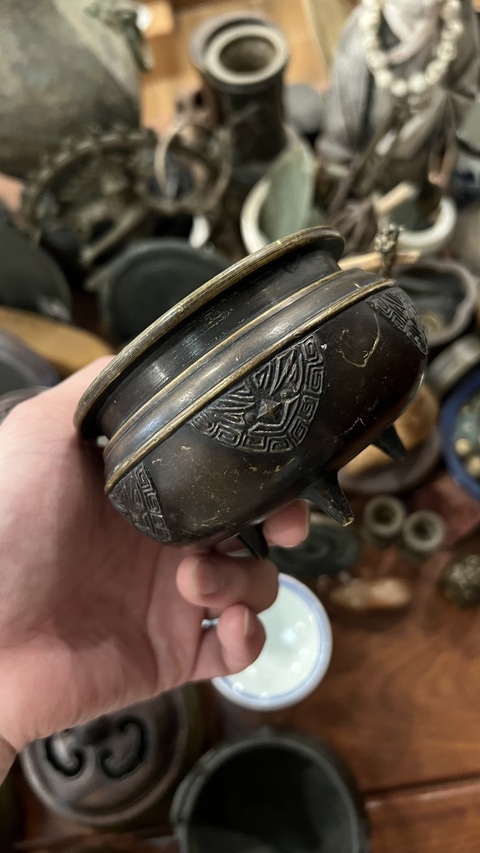 古玩雜項銅香爐真品鑒賞圖