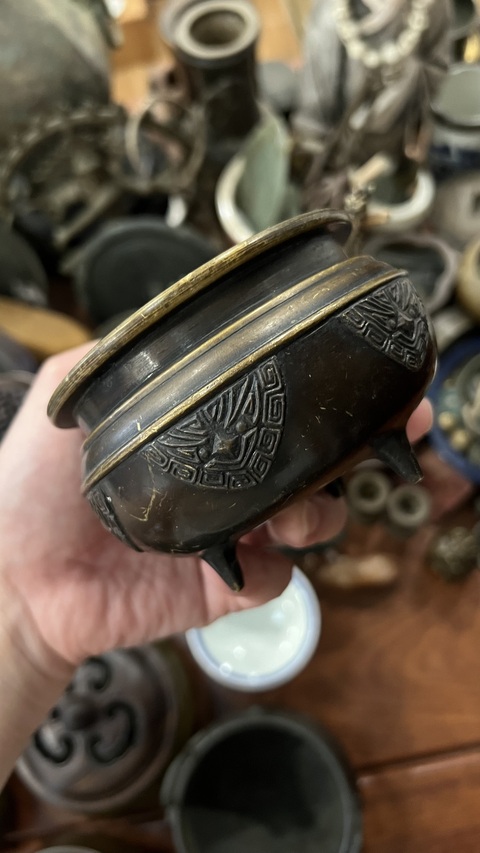 古玩雜項銅香爐真品鑒賞圖