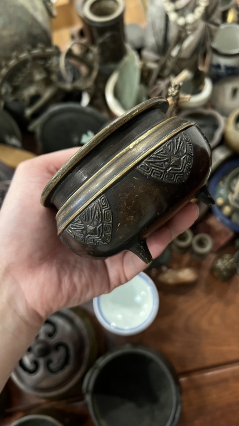 古玩雜項銅香爐真品鑒賞圖