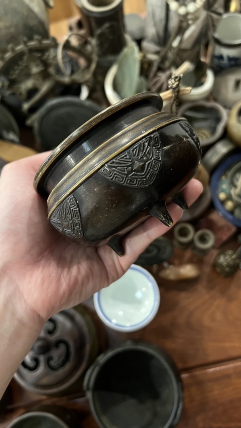 古玩雜項銅香爐真品鑒賞圖
