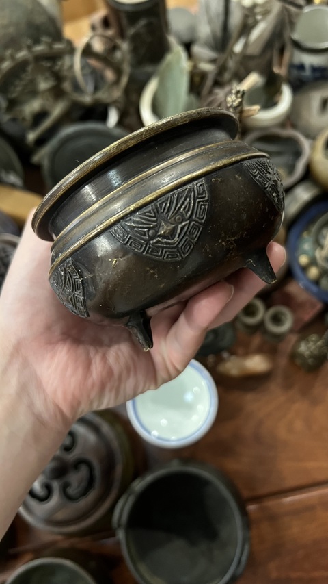 古玩雜項銅香爐真品鑒賞圖