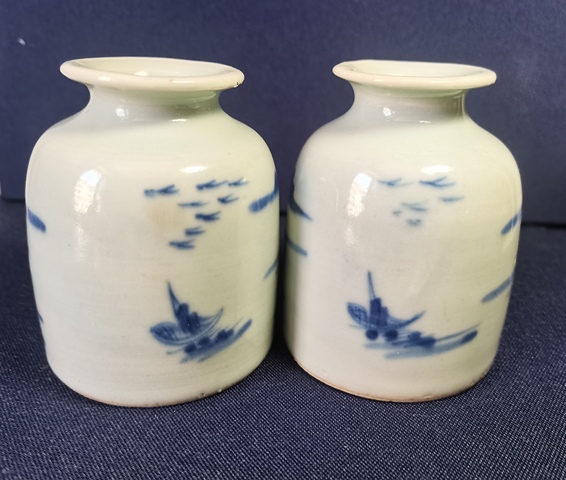 古玩陶瓷青花水盂拍賣，當前價格1118元