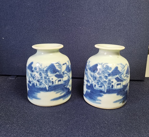 古玩陶瓷青花水盂拍賣，當前價格1118元