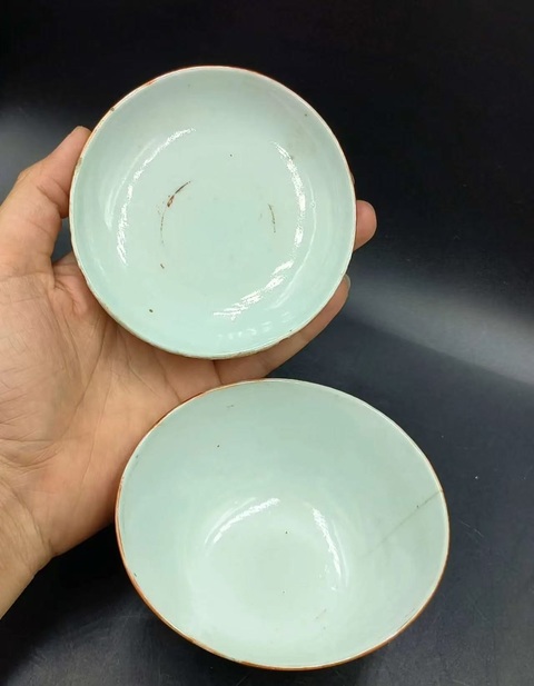 古玩陶瓷松鶴延年紋描金蓋碗拍賣，當前價格450元