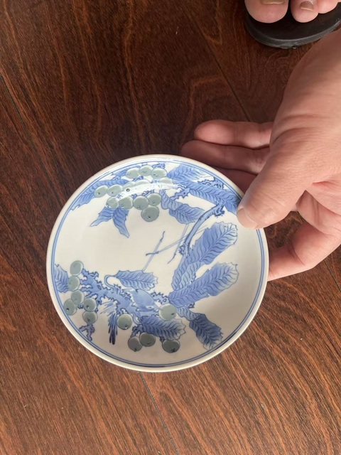 古玩陶瓷釉里雙色小碟真品鑒賞圖