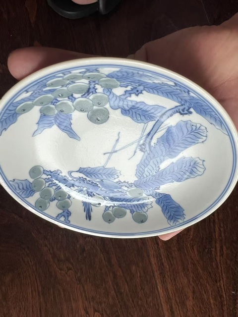 古玩陶瓷釉里雙色小碟真品鑒賞圖