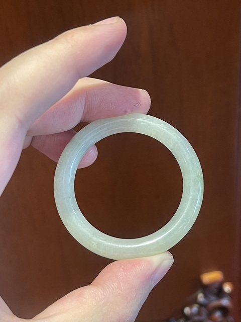 古玩玉器翡翠雕“素紋環(huán)”拍賣,當前價格1600元