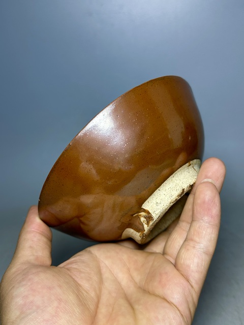 古玩陶瓷清代,磁州窯茶盞拍賣(mài),當(dāng)前價(jià)格136元