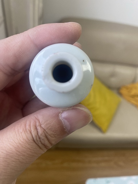 古玩陶瓷釉里紅山水紋鼻煙壺拍賣，當前價格900元