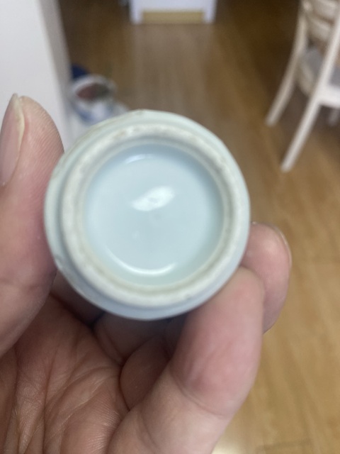 古玩陶瓷釉里紅山水紋鼻煙壺拍賣，當前價格900元