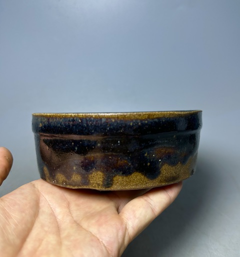 古玩陶瓷清·黑釉洗 真品鑒賞圖