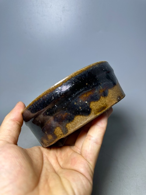古玩陶瓷清·黑釉洗 真品鑒賞圖