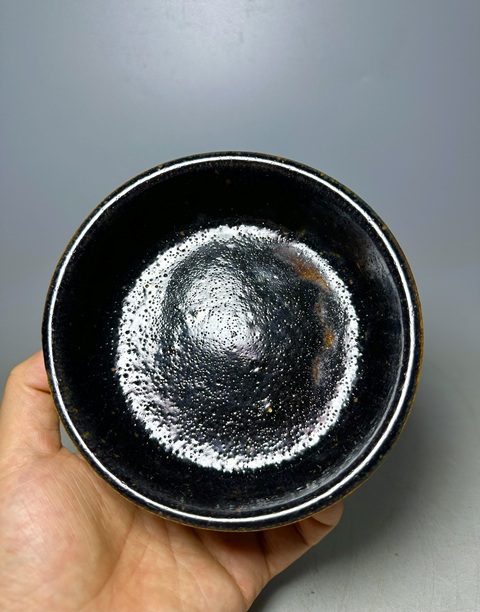 古玩陶瓷清·黑釉洗 真品鑒賞圖