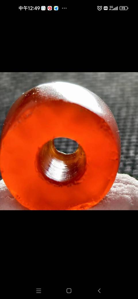 古玩玉器瑪瑙剁珠真品鑒賞圖