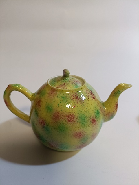 古玩陶瓷茶壺，疑似后掛釉真品鑒賞圖