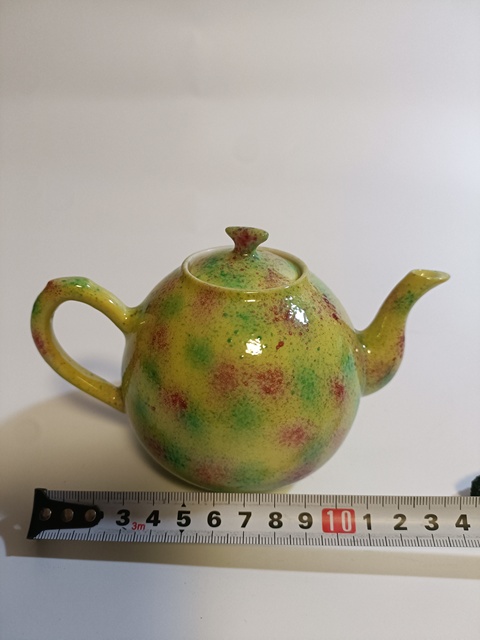 古玩陶瓷茶壺，疑似后掛釉真品鑒賞圖