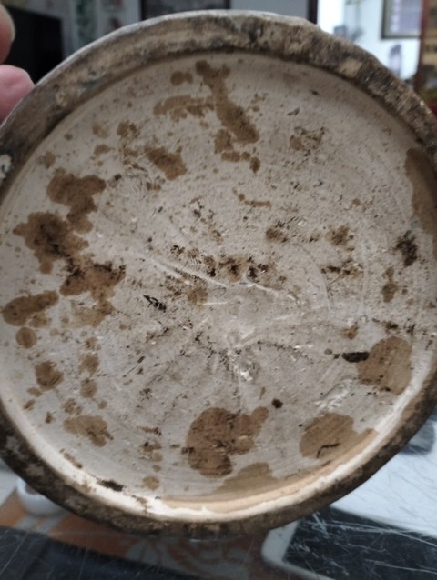 古玩陶瓷花卉紋青花筆筒真品鑒賞圖