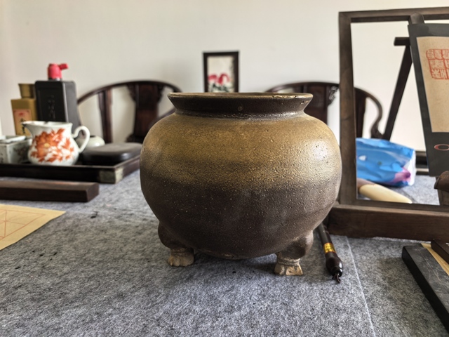 古玩陶瓷唐代黃釉爐真品鑒賞圖