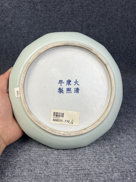 古玩陶瓷天青釉花口洗拍賣,當前價格9888元