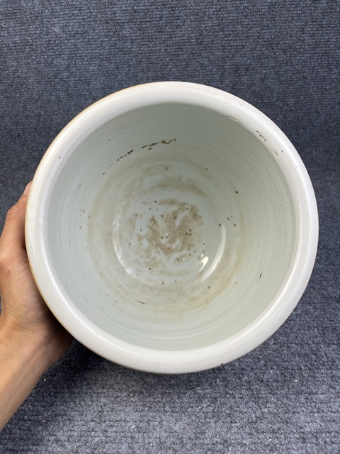 古玩陶瓷霽藍釉案頭缸拍賣,當前價格5388元