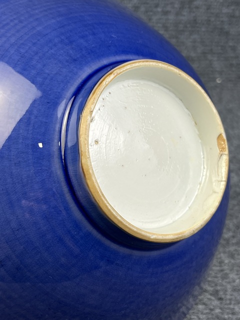 古玩陶瓷茄皮紫大碗拍賣，當前價格3588元