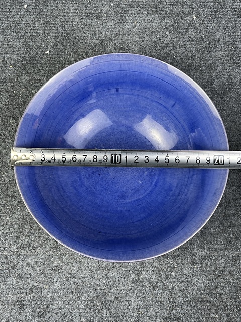 古玩陶瓷茄皮紫大碗拍賣，當前價格3588元