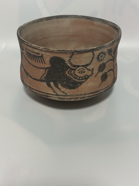 古玩陶瓷哈拉帕牛紋真品鑒賞圖