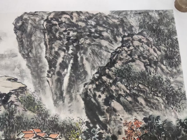 古玩字畫中書中美雙協名家馬大悲 山水拍賣，當前價格288元